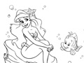 Peli Mermaid: Coloring For Kids