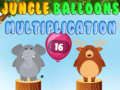 Peli Jungle balloons multiplication