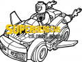 Peli Superhero Cars Coloring Book