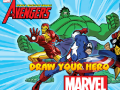 Peli Marvel Draw Your Hero