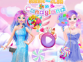 Peli Barbie and Elsa in Candyland