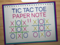 Peli Tic Tac Toe Paper Note 2