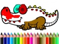Peli Back To School: Aligator Coloring