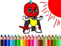 Peli Back To School: Mask Boy Coloring