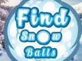 Peli Find Snow Balls