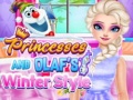 Peli Princesses And Olaf's Winter Style
