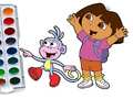 Peli Dora The Explorer Coloring Book