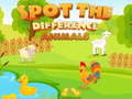 Peli Spot the Difference Animals