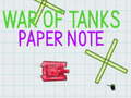 Peli War Of Tanks Paper Note