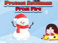 Peli Protect Snowman From Fire
