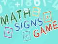 Peli Math Signs Game