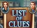 Peli List of clues