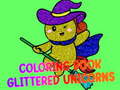 Peli Coloring Book Glittered Unicorns