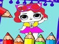 Peli Coloring Dolls Book