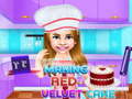 Peli Making Red Velvet Cake