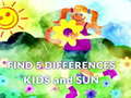 Peli Find 5 Differences Kids and Sun