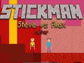 Peli Stickman Steve vs Alex Nether