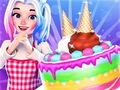Peli Cute Doll Cooking Cakes