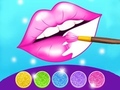 Peli Glitter Lips Coloring Game