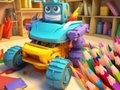 Peli Coloring Book: Transforming Car Robot