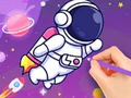 Peli Coloring Book: Astronaut