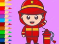 Peli Coloring Book: Fireman
