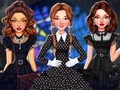 Peli Celebrity Wednesday Addams Style