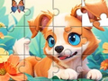 Peli Jigsaw Puzzle: Dog And Garden