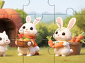 Peli Jigsaw Puzzle: Rabbits With Carrots