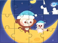 Peli Jigsaw Puzzle: Monkey With Moon