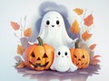 Peli Coloring Book: Halloween Ghosts