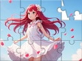 Peli Jigsaw Puzzle: White Dress Girl