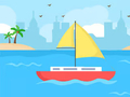 Peli Coloring Book: Boat On Sea