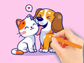 Peli Coloring Book: Dog And Cat