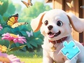 Peli Jigsaw Puzzle: Dog In Garden