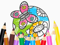 Peli Coloring Book: Butterfly With Flowe