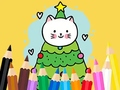 Peli Coloring Book: Cats And Christmas Tree