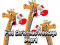Peli Find Christmas Message Board