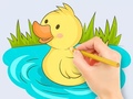 Peli Coloring Book: Baby Duck Swim