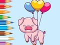 Peli Coloring Book: Balloon Pig