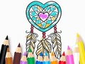 Peli Coloring Book: Heart Dreamcatcher