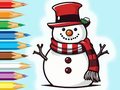 Peli Coloring Book: Snowman Family