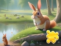 Peli Jigsaw Puzzle: Rabbit And Squirrels