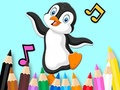 Peli Coloring Book: Dancing Penguin