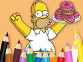 Peli Coloring Book: Simpson Doughnut