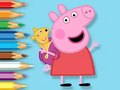 Peli Coloring Book: Peppa With Toy Bear