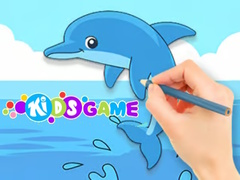 Peli Coloring Book: Cute Dolphin