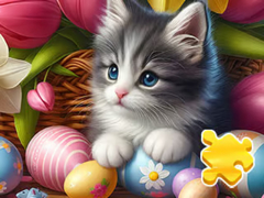 Peli Jigsaw Puzzle: Easter Cat
