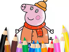 Peli Coloring Book: Mommy Pig Winter