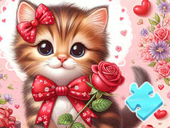 Peli Jigsaw Puzzle: Bowknot Cat